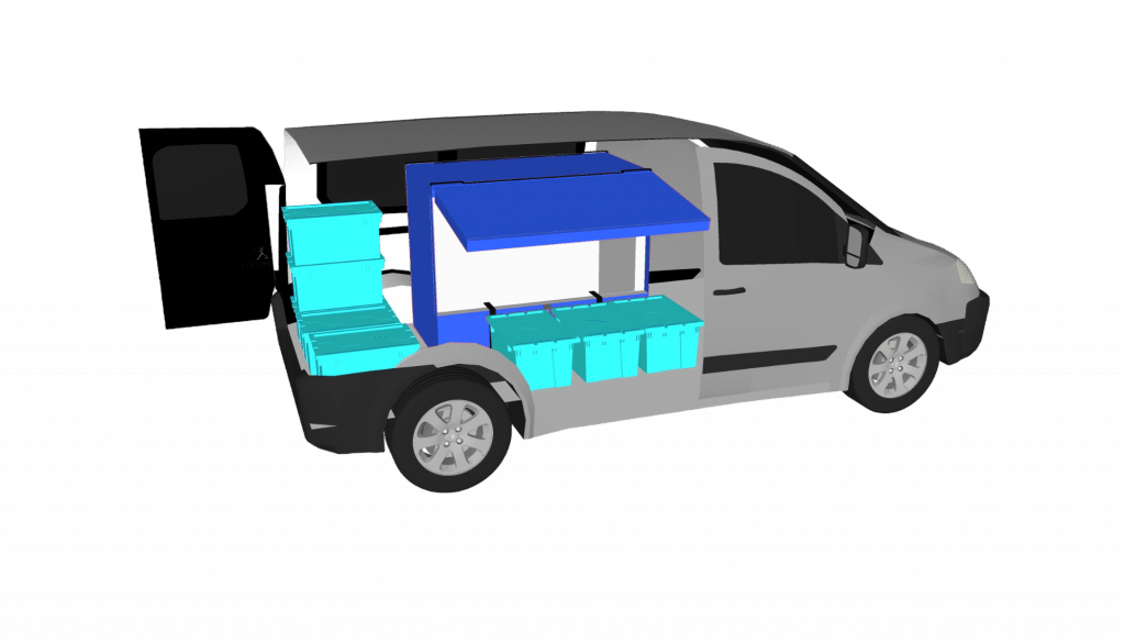 Isothermal cooler-delivery-thermosensitive products-food